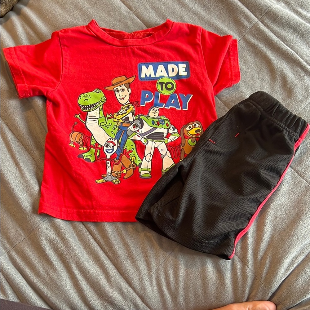 Disney Red Toy Story Kids Matching Set